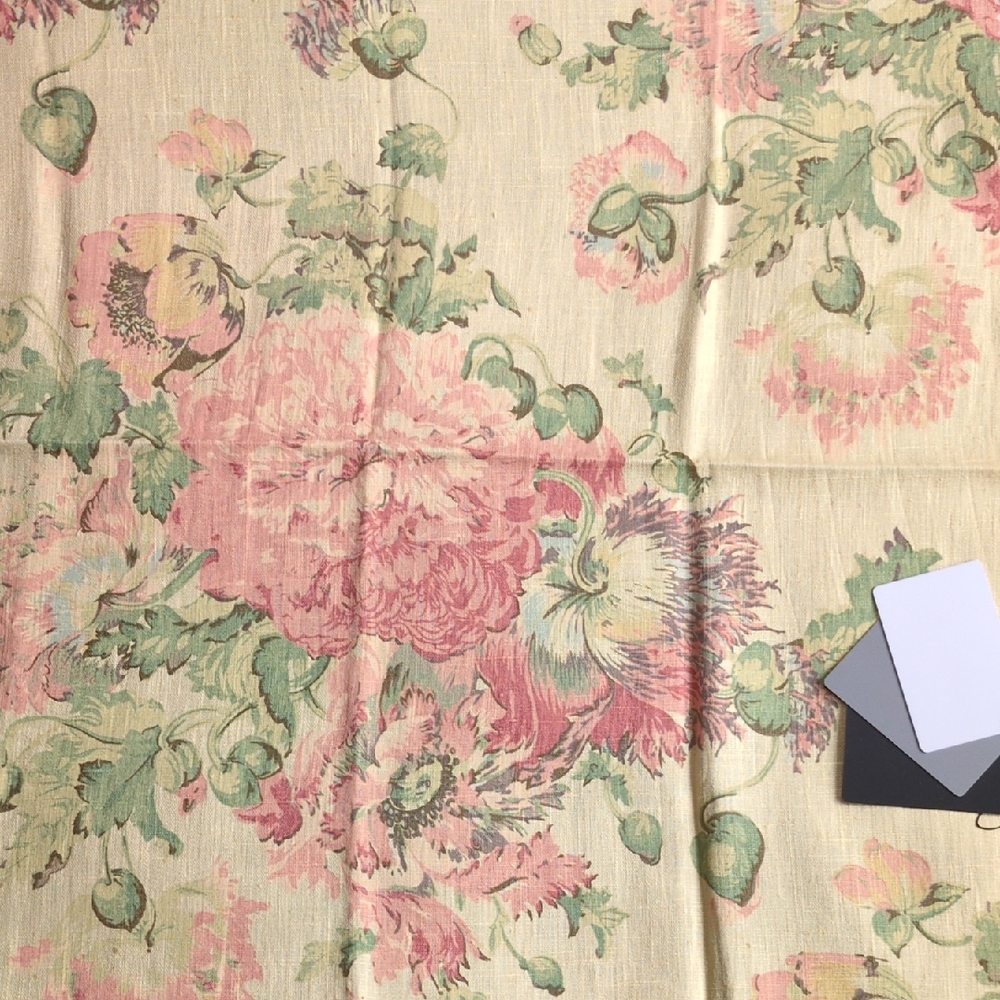Laura Ashley Tea Party Glacier Fabric in Pink and Green